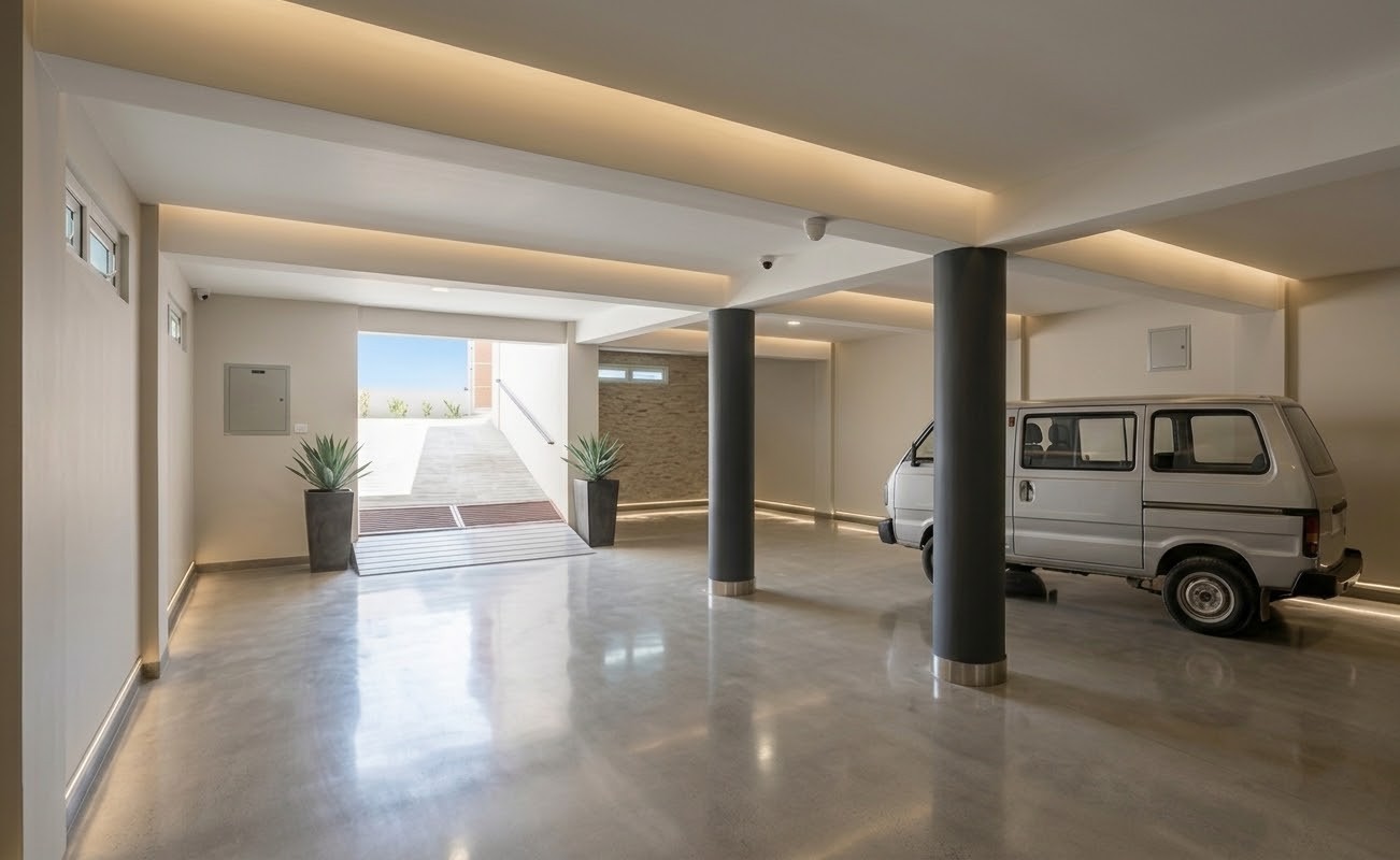 Free private underground parking at House of Forrest Kathmandu